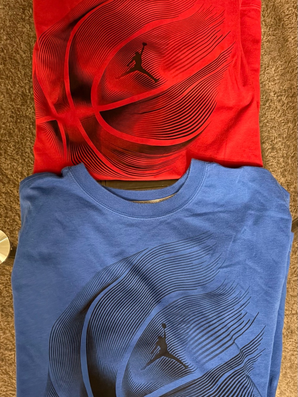Jordan Twin-Pack Graphic Tees in Red & Blue